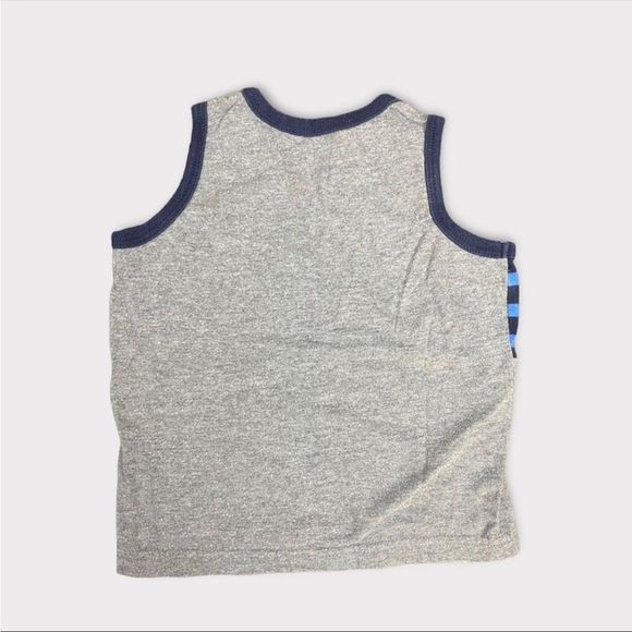 Children's PLACE | 3/$15| Gray and Blue Striped Baby Tank Top - Picture 2 of 3